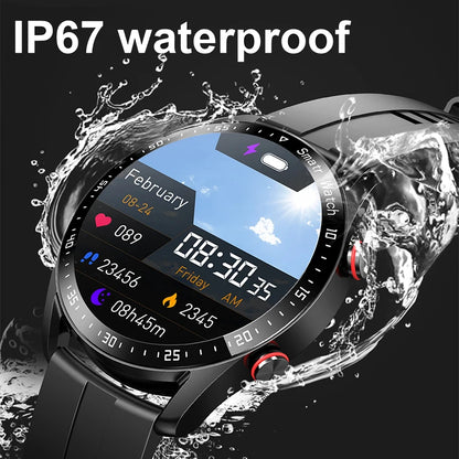 ECG+PPG Bluetooth Call Smart Watch Men Laser Health Blood