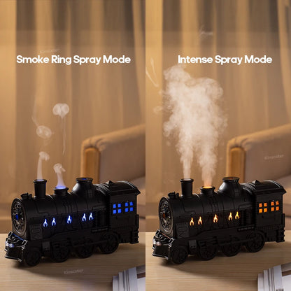 New Retro Train Air Humidifier Ultrasonic Aroma Essential Oil